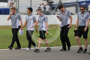 World © Octane Photographic Ltd. Manor Racing MRT05 - Rio Haryanto. Thursday 28th July 2016, F1 German GP Track Walk, Hockenheim, Germany. Digital Ref :1658CB1D0377
