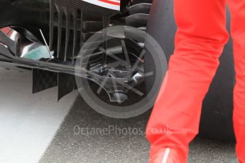 World © Octane Photographic Ltd. Scuderia Ferrari diffusor detail. Thursday 28th July 2016, F1 German GP Set up, Hockenheim, Germany. Digital Ref :1658CB1D0447