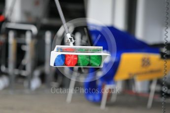 World © Octane Photographic Ltd. Sauber F1 Team pit stop control lights. Thursday 28th July 2016, F1 German GP Set up, Hockenheim, Germany. Digital Ref :1658CB1D0464