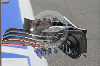 World © Octane Photographic Ltd. Scuderia Ferrari SF16-H front wing detail. Thursday 28th July 2016, F1 German GP Set up, Hockenheim, Germany. Digital Ref :1658CB1D0495