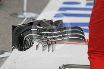 World © Octane Photographic Ltd. Scuderia Ferrari SF16-H front wing detail. Thursday 28th July 2016, F1 German GP Set up, Hockenheim, Germany. Digital Ref :1658CB1D0501