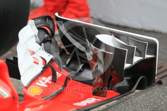 World © Octane Photographic Ltd. Scuderia Ferrari SF16-H front wing detail. Thursday 28th July 2016, F1 German GP Set up, Hockenheim, Germany. Digital Ref :1658CB1D0513