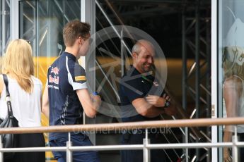 World © Octane Photographic Ltd. Scuderia Toro Rosso STR11 – Daniil Kvyat. Thursday 28th July 2016, F1 German GP Set up, Hockenheim, Germany. Digital Ref :1658CB1D0669