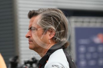 World © Octane Photographic Ltd. Sahara Force India Sporting Director - Andy Stevenson. Thursday 28th July 2016, F1 German GP Set up, Hockenheim, Germany. Digital Ref :1658CB1D0677