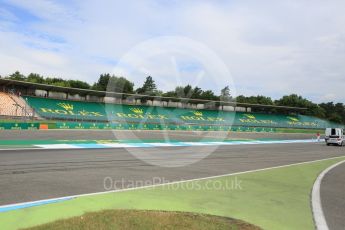 World © Octane Photographic Ltd. Thursday 28th July 2016, F1 German GP Track Walk, Hockenheim, Germany. Turn 1 and pit exits. Digital Ref :1658CB5D8737