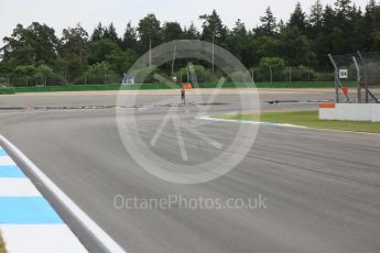 World © Octane Photographic Ltd. Thursday 28th July 2016, F1 German GP Track Walk, Hockenheim, Germany. Turn 2 entry. Digital Ref :1658CB5D8747