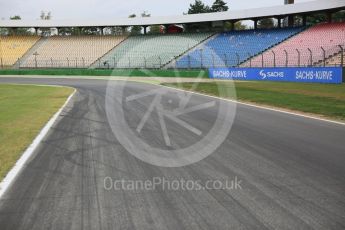 World © Octane Photographic Ltd. Thursday 28th July 2016, F1 German GP Track Walk, Hockenheim, Germany. Sachs Kurve (Turn 13) entry. Digital Ref :1658CB5D8821