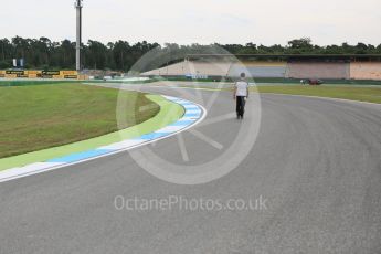 World © Octane Photographic Ltd. Thursday 28th July 2016, F1 German GP Track Walk, Hockenheim, Turn 14. Germany. Digital Ref :1658CB5D8825