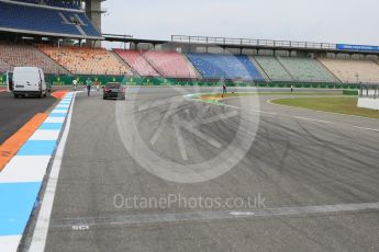 World © Octane Photographic Ltd. Thursday 28th July 2016, F1 German GP Track Walk, Hockenheim, Germany. Turn 17 and pit entry. Digital Ref :1658CB5D8837