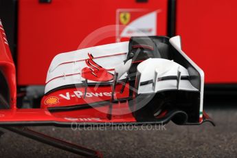 World © Octane Photographic Ltd. Scuderia Ferrari SF16-H front wing detail. Thursday 28th July 2016, F1 German GP Set up, Hockenheim, Germany. Digital Ref :1658LB1D7138