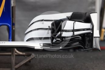 World © Octane Photographic Ltd. Sauber F1 Team C35 Front wing. Thursday 28th July 2016, F1 German GP Set up, Hockenheim, Germany. Digital Ref :1658LB1D7305