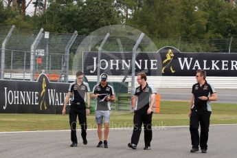 World © Octane Photographic Ltd. Sahara Force India VJM09 - Sergio Perez. Thursday 28th July 2016, F1 German GP Track Walk, Hockenheim, Germany. Digital Ref :1658LB1D7343