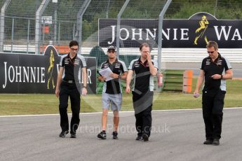 World © Octane Photographic Ltd. Sahara Force India VJM09 - Sergio Perez. Thursday 28th July 2016, F1 German GP Track Walk, Hockenheim, Germany. Digital Ref :1658LB1D7347