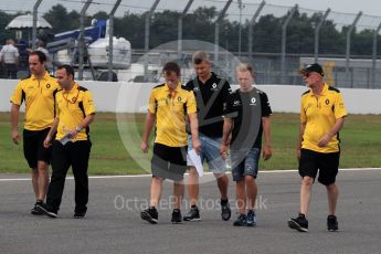 World © Octane Photographic Ltd. Renault Sport F1 Team RS16 - Kevin Magnussen. Thursday 28th July 2016, F1 German GP Track Walk, Hockenheim, Germany. Digital Ref :1658LB1D7390