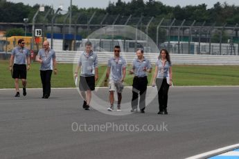 World © Octane Photographic Ltd. Manor Racing MRT05 - Pascal Wehrlein. Thursday 28th July 2016, F1 German GP Track Walk, Hockenheim, Germany. Digital Ref :1658LB1D7423