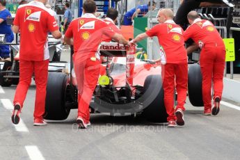 World © Octane Photographic Ltd. Scuderia Ferrari SF16-H. Thursday 28th July 2016, F1 German GP Set up, Hockenheim, Germany. Digital Ref :1658LB1D7494