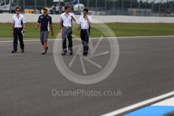 World © Octane Photographic Ltd. Sauber F1 Team C35 – Felipe Nasr. Thursday 28th July 2016, F1 German GP Track Walk, Hockenheim, Germany. Digital Ref :1658LB2D0642