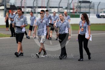 World © Octane Photographic Ltd. Manor Racing MRT05 - Pascal Wehrlein. Thursday 28th July 2016, F1 German GP Track Walk. Hockenheim, Germany. Digital Ref :1658LB2D0652