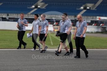 World © Octane Photographic Ltd. Manor Racing MRT05 - Rio Haryanto. Thursday 28th July 2016, F1 German GP Track Walk. Hockenheim, Germany. Digital Ref :1658LB2D0669