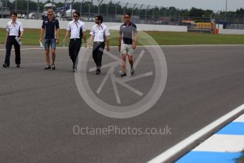 World © Octane Photographic Ltd. Sauber F1 Team C35 – Marcus Ericsson. Thursday 28th July 2016, F1 German GP Track Walk, Hockenheim, Germany. Digital Ref :1658LB2D0687
