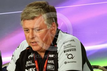World © Octane Photographic Ltd. F1 German GP FIA Personnel Press Conference, Hockenheim, Germany. Friday 29th July 2016. Otmar Szafnauer – Sahara Force India Chief Operating Officer (COO). Digital Ref : 1663LB1D0005