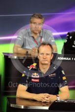 World © Octane Photographic Ltd. F1 German GP FIA Personnel Press Conference, Hockenheim, Germany. Friday 29th July 2016. Paul Monaghan – Red Bull Racing Chief Engineer – Car Engineering. Digital Ref : 1663LB2D1627
