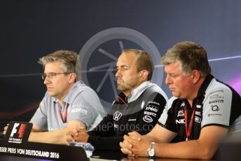 World © Octane Photographic Ltd. F1 German GP FIA Personnel Press Conference, Hockenheim, Germany. Friday 29th July 2016. Matt Morris – McLaren Honda Engineering Director. Digital Ref : 1663LB2D1638
