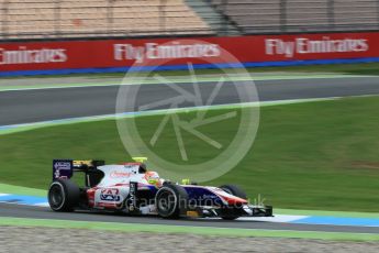 World © Octane Photographic Ltd. Trident - GP2/11 – Luca Ghiotto. Friday 29th July 2016, GP2 Practice, Hockenheim, Germany. Digital Ref :1660CB1D0972