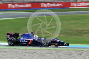 World © Octane Photographic Ltd. Carlin - GP2/11 – Rene Binder. Friday 29th July 2016, GP2 Practice, Hockenheim, Germany. Digital Ref :1660CB1D0984