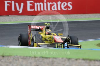 World © Octane Photographic Ltd. Pertamina Campos Racing - GP2/11 – Sean Gelael. Friday 29th July 2016, GP2 Practice, Hockenheim, Germany. Digital Ref :1660CB5D9418