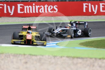 World © Octane Photographic Ltd. Pertamina Campos Racing - GP2/11 – Mitch Evans and Russian Time – Artem Markelov. Friday 29th July 2016, GP2 Practice, Hockenheim, Germany. Digital Ref :1660CB5D9437