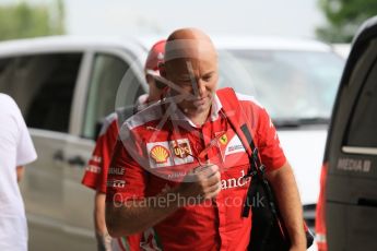 World © Octane Photographic Ltd. Scuderia Ferrari – Mark Arnall (Kimi Raikkonen's personal trainer). Friday 22nd July 2016, F1 Hungarian GP Paddock, Hungaroring, Hungary. Digital Ref :1638CB1D5894