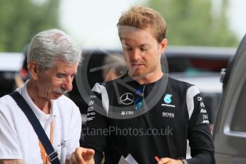 World © Octane Photographic Ltd. Mercedes AMG Petronas W07 Hybrid – Nico Rosberg. Friday 22nd July 2016, F1 Hungarian GP Paddock, Hungaroring, Hungary. Digital Ref :1638CB1D5952