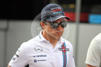 World © Octane Photographic Ltd. Williams Martini Racing, Williams Mercedes FW38 – Felipe Massa. Friday 22nd July 2016, F1 Hungarian GP Paddock, Hungaroring, Hungary. Digital Ref :1638LB1D0178