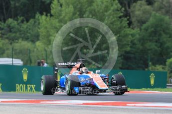 World © Octane Photographic Ltd. Manor Racing MRT05 - Pascal Wehrlein. Friday 22nd July 2016, F1 Hungarian GP Practice 1, Hungaroring, Hungary. Digital Ref :