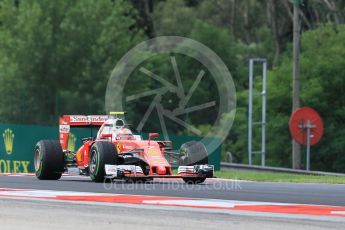 World © Octane Photographic Ltd. Scuderia Ferrari SF16-H – Kimi Raikkonen. Friday 22nd July 2016, F1 Hungarian GP Practice 1, Hungaroring, Hungary. Digital Ref :