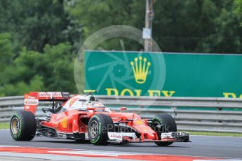 World © Octane Photographic Ltd. Scuderia Ferrari SF16-H – Kimi Raikkonen. Friday 22nd July 2016, F1 Hungarian GP Practice 1, Hungaroring, Hungary. Digital Ref :
