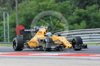 World © Octane Photographic Ltd. Renault Sport F1 Team RS16 – Jolyon Palmer. Friday 22nd July 2016, F1 Hungarian GP Practice 1, Hungaroring, Hungary. Digital Ref :