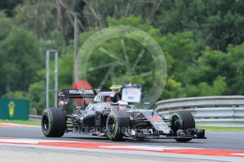 World © Octane Photographic Ltd. McLaren Honda MP4-31 – Jenson Button. Friday 22nd July 2016, F1 Hungarian GP Practice 1, Hungaroring, Hungary. Digital Ref :
