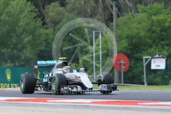 World © Octane Photographic Ltd. Mercedes AMG Petronas W07 Hybrid – Nico Rosberg. Friday 22nd July 2016, F1 Hungarian GP Practice 1, Hungaroring, Hungary. Digital Ref :