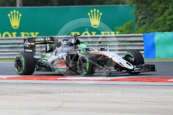 World © Octane Photographic Ltd. Sahara Force India VJM09 - Nico Hulkenberg. Friday 22nd July 2016, F1 Hungarian GP Practice 1, Hungaroring, Hungary. Digital Ref :