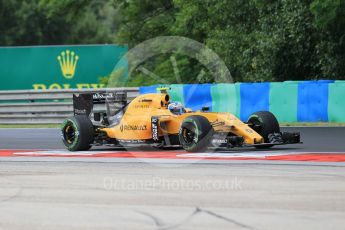 World © Octane Photographic Ltd. Renault Sport F1 Team RS16 – Jolyon Palmer. Friday 22nd July 2016, F1 Hungarian GP Practice 1, Hungaroring, Hungary. Digital Ref :