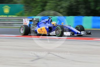 World © Octane Photographic Ltd. Sauber F1 Team C35 – Marcus Ericsson. Friday 22nd July 2016, F1 Hungarian GP Practice 1, Hungaroring, Hungary. Digital Ref :