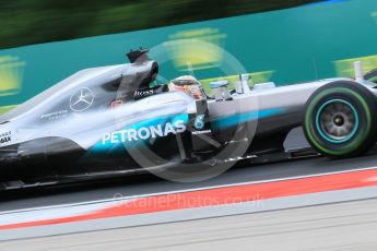 World © Octane Photographic Ltd. Mercedes AMG Petronas W07 Hybrid – Lewis Hamilton. Friday 22nd July 2016, F1 Hungarian GP Practice 1, Hungaroring, Hungary. Digital Ref :