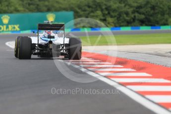 World © Octane Photographic Ltd. Williams Martini Racing, Williams Mercedes FW38 – Valtteri Bottas. Friday 22nd July 2016, F1 Hungarian GP Practice 1, Hungaroring, Hungary. Digital Ref :