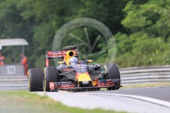 World © Octane Photographic Ltd. Red Bull Racing RB12 – Daniel Ricciardo. Friday 22nd July 2016, F1 Hungarian GP Practice 1, Hungaroring, Hungary. Digital Ref :
