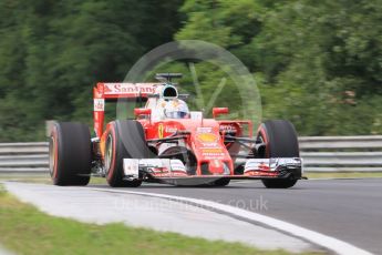 World © Octane Photographic Ltd. Scuderia Ferrari SF16-H – Sebastian Vettel. Friday 22nd July 2016, F1 Hungarian GP Practice 1, Hungaroring, Hungary. Digital Ref :