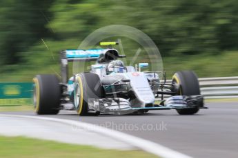 World © Octane Photographic Ltd. Mercedes AMG Petronas W07 Hybrid – Nico Rosberg. Friday 22nd July 2016, F1 Hungarian GP Practice 1, Hungaroring, Hungary. Digital Ref :