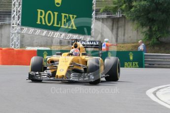 World © Octane Photographic Ltd. Renault Sport F1 Team RS16 Reserve Driver – Esteban Ocon. Friday 22nd July 2016, F1 Hungarian GP Practice 1, Hungaroring, Hungary. Digital Ref :