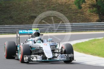World © Octane Photographic Ltd. Mercedes AMG Petronas W07 Hybrid – Nico Rosberg. Friday 22nd July 2016, F1 Hungarian GP Practice 1, Hungaroring, Hungary. Digital Ref :